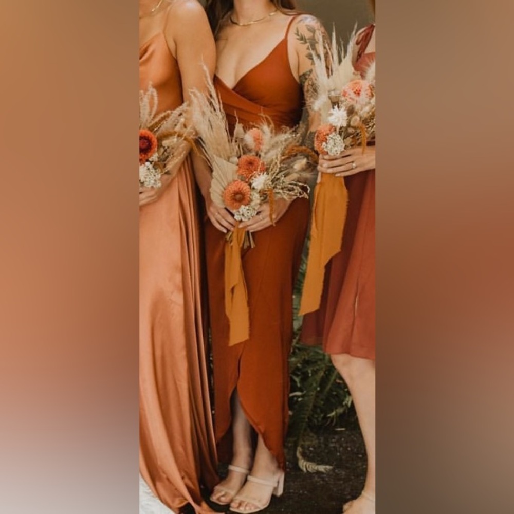 Showpo Rust bridesmaid dress